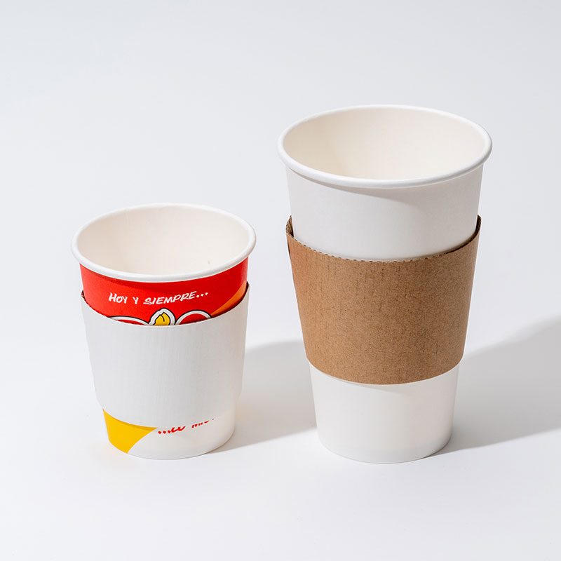 Capas para copos de papel ondulado para café quente